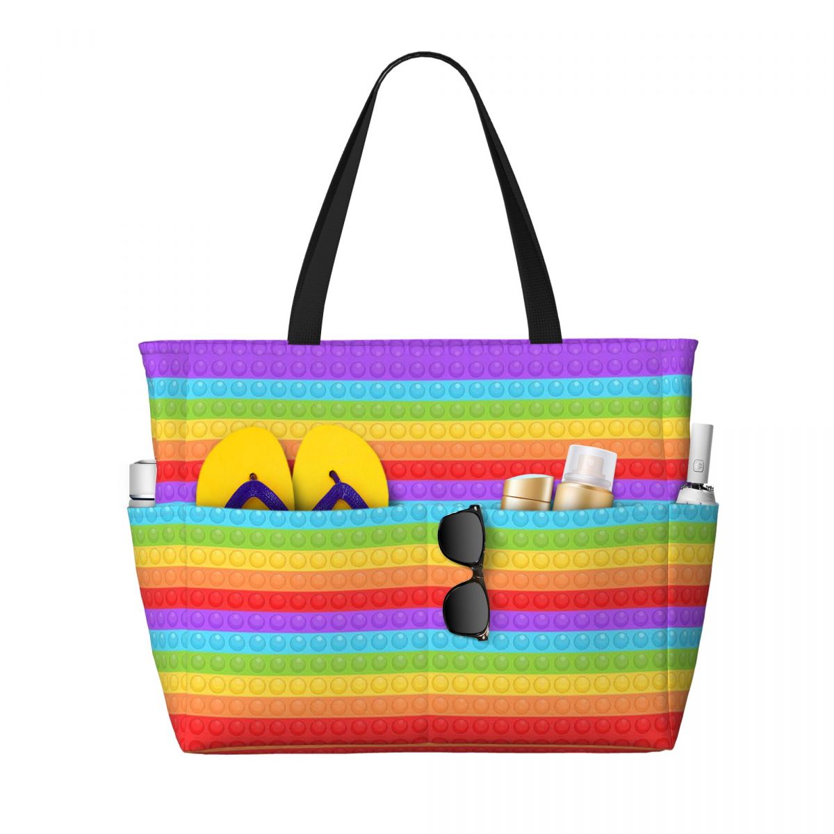 프리미엄 벡터 팝잇 심리스 패턴 비치 토트백 스포츠 짐 - Women Bags Vector 리뷰 및 가격