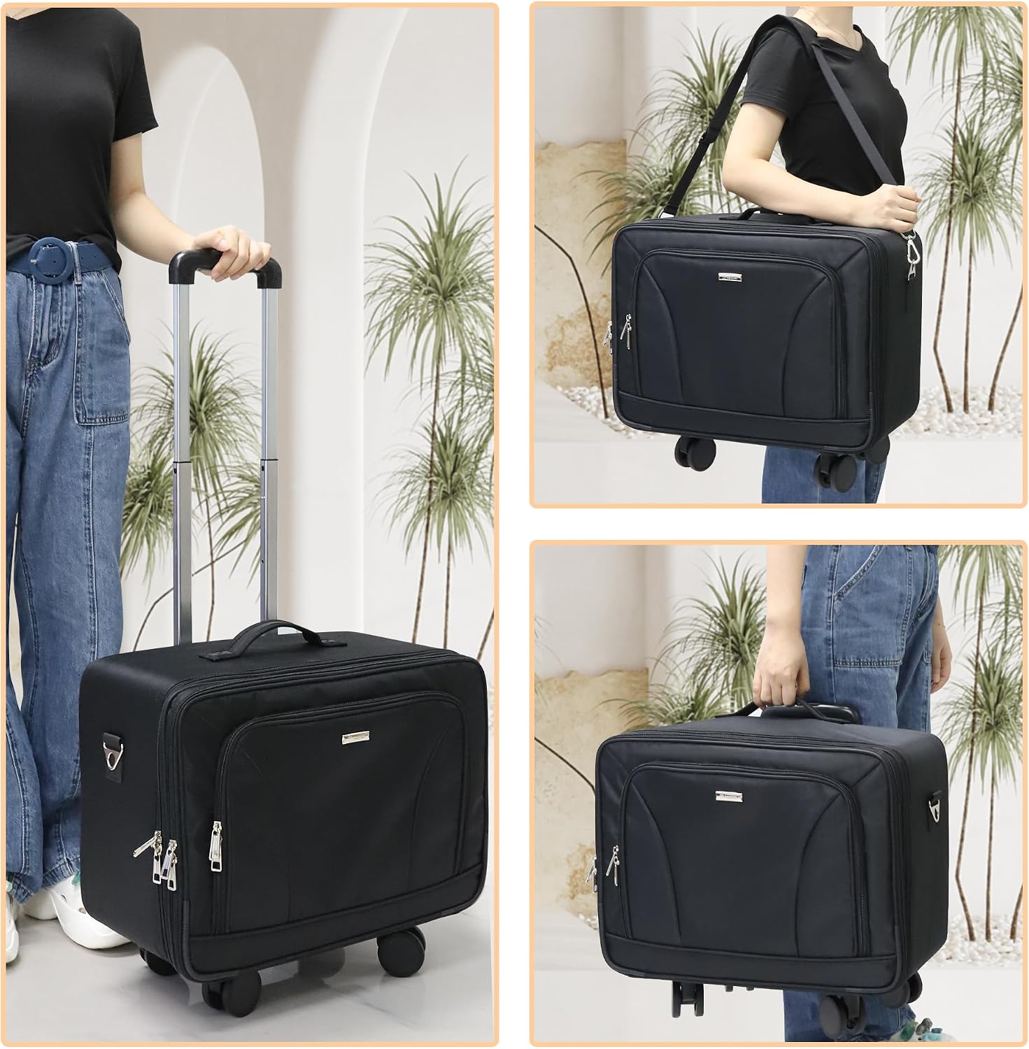 특대형 360도 회전식 메이크업 여행용 트레인 케이스  - Women'S Bag 리뷰 및 가격