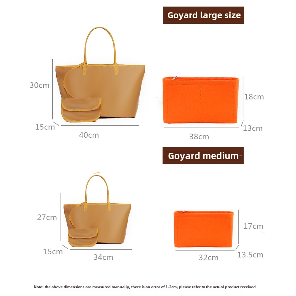 Goyard 토트 용 펠트 인서트 백 화장품 주최자 인 - Women Bags Goyard 리뷰 및 가격