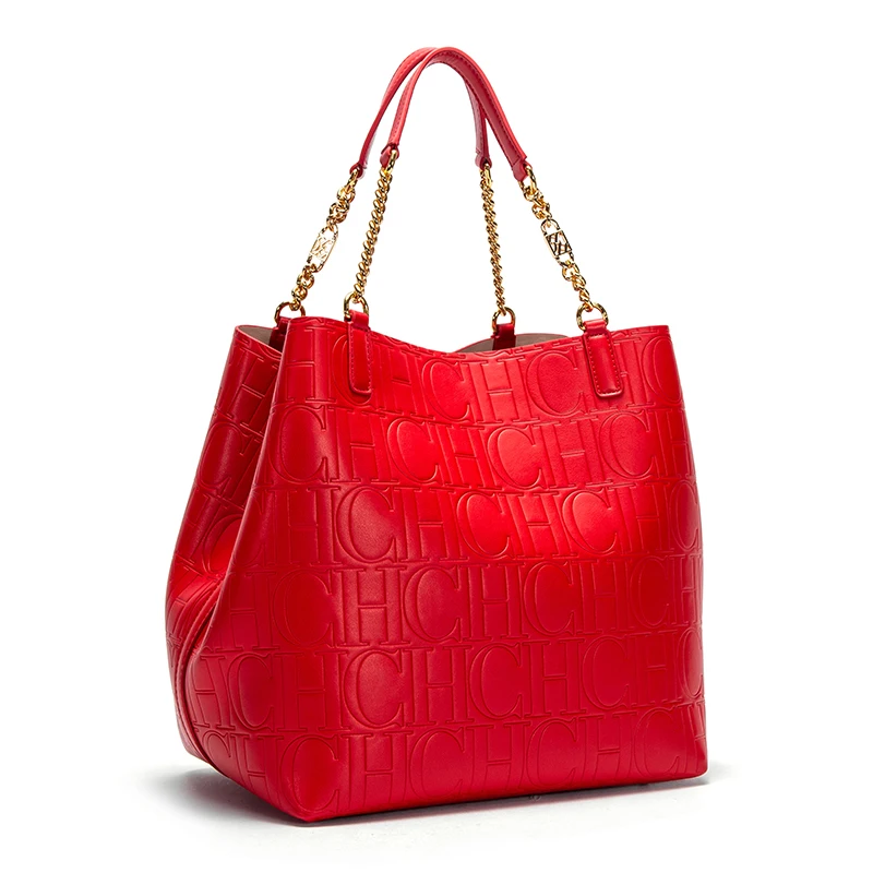 CHCH 여성용 토트 백 2024 새로운 강철 양각 핸 - Women Bags Low Price 리뷰 및 가격