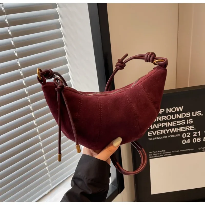 벨벳 소재 지퍼 2024 고품질 숄더 백 솔리드 컬러  - Women Bags Zara 리뷰 및 가격