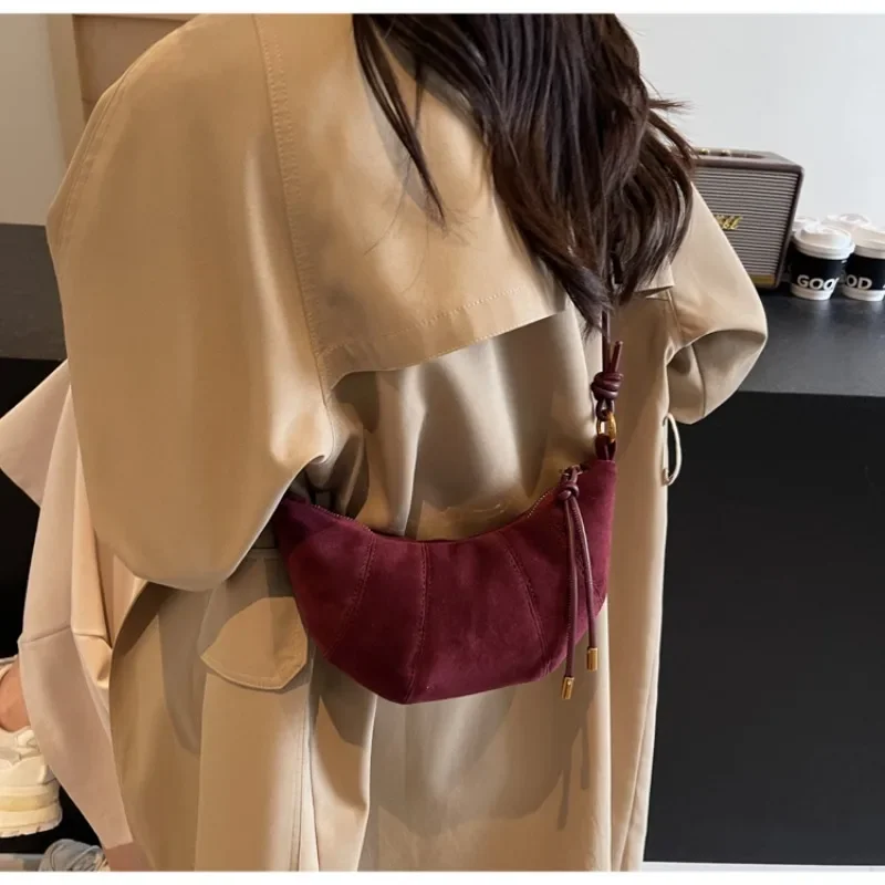 벨벳 소재 지퍼 2024 고품질 숄더 백 솔리드 컬러  - Women Bags Zara 리뷰 및 가격