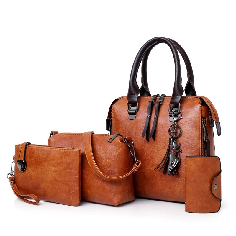 고양이 태슬 펜던트가 포함된 4개의 단색 가방 세트,  - Women'S Bags Handbags 리뷰 및 가격