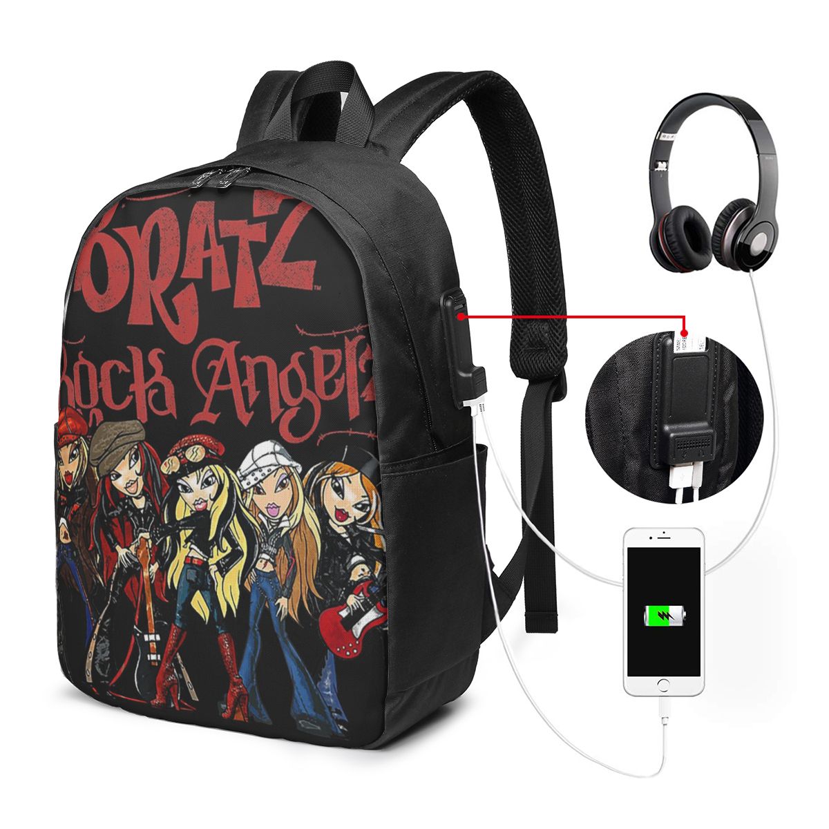 Bratz Rock Angelz 그룹 샷 백팩 여행 노 - Women'S Bag 리뷰 및 가격